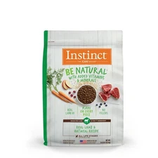 Instinct Be Natural 24lb Lamb Oatmeal Dry Dog Food Grain Inclusive Protein Rich