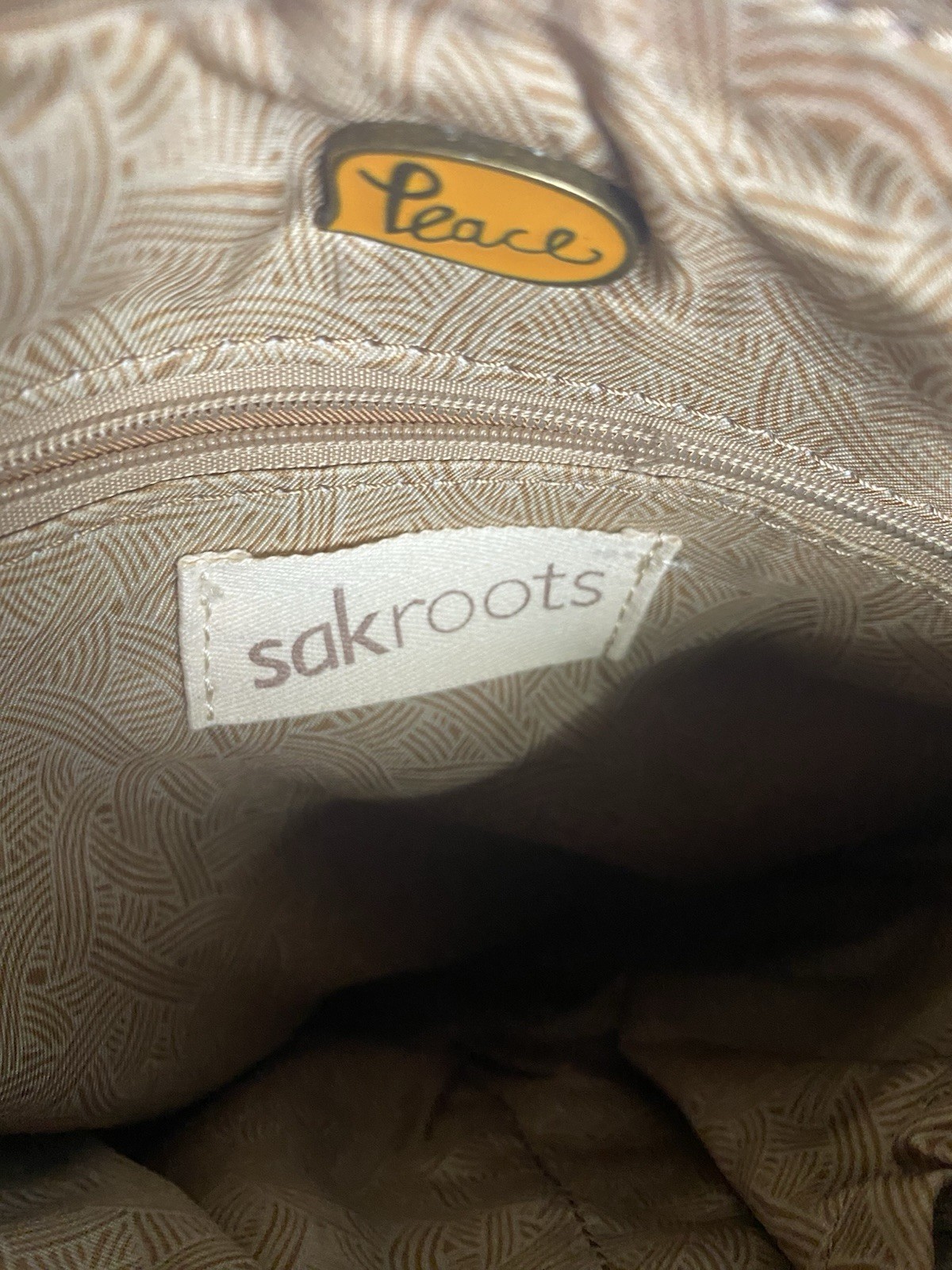 Sakroots Coral Patchwork Botanical Crossbody Adju… - image 8