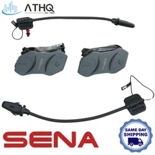 Sena 10R-02D Low Profile Motorcycle Bluetooth Intercom Dual Pack Helmet Headset
