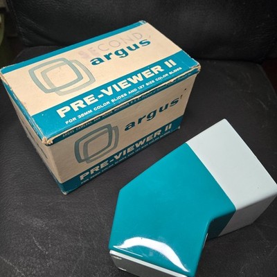 Vintage Argus Pre-Viewer II Slide Viewer   Retro Teal MCM Photography Decor
