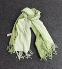 Authentic Green Ombre Pashmina Scarf Wrap  70% Cashmere 30% Silk 72x26