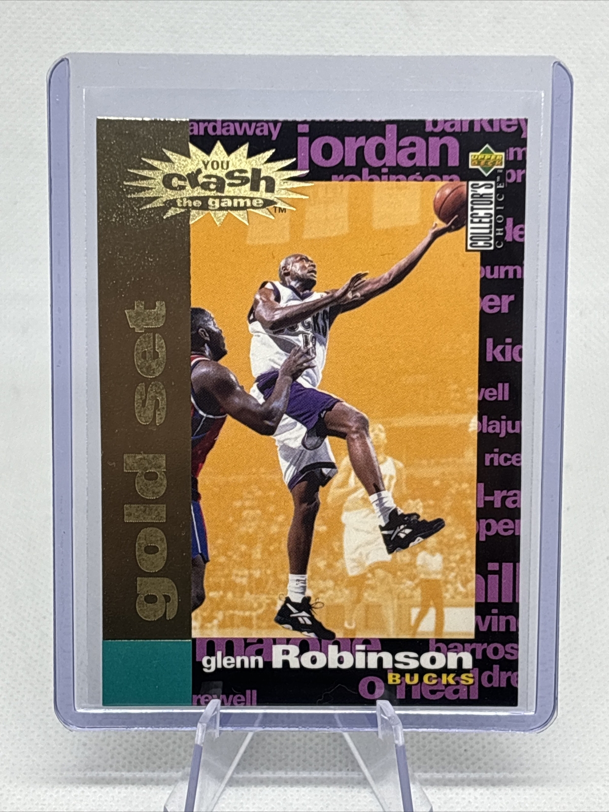 Glenn Robinson (vs. Hawks W) #C23 1995-96 Collector's Choice Basketball You Crash the Game Silver: Scoring