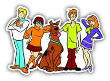 Scooby Doo Family Scary Cartoon Car Bumper Sticker Decal 5'' x 3''