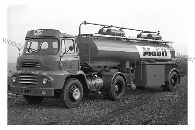 CV056 - Mobil Oil - Tanker - Leyland Lorry - 334 AUU - Foto 6'' x 4''