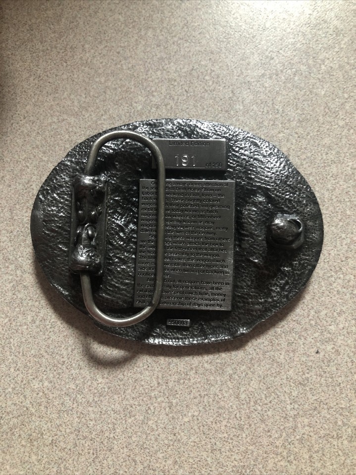 14th Annual Britt Draft Horse Show Iowa 1995 The Hitchwagon Belt Buckle