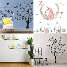 Family Living Room Wall Decoration Sticker Art Decal Home Background Photo Tree