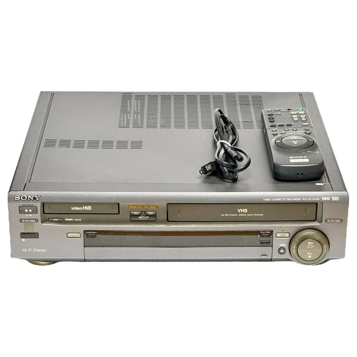 SONY WV-H3 VCR VHS Hi8 8mm High-definition Deck Cassette Recorder SONY WV-H3 VCR VHS Hi8 8mm High-definition Deck Cassette Recorder