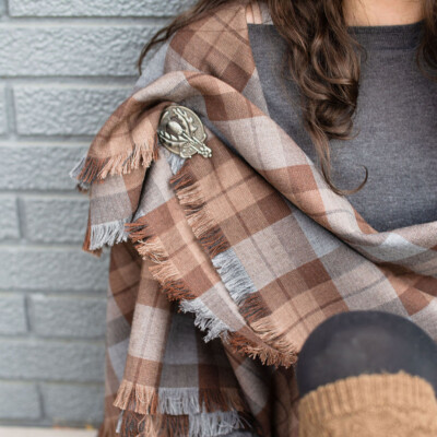 Outlander Tartan Shawl OUTLANDER Shawl Poly/Viscose Tartan