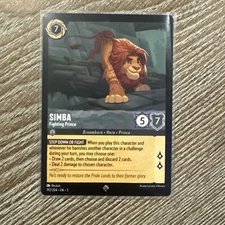 Simba 192/204 Super Rare NON-FOIL Disney Lorcana - Into the Inklands MINT