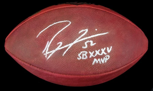 Ray Lewis Signed "52 SB XXXV MVP" Official NFL Super Bowl XXXV Football BAS