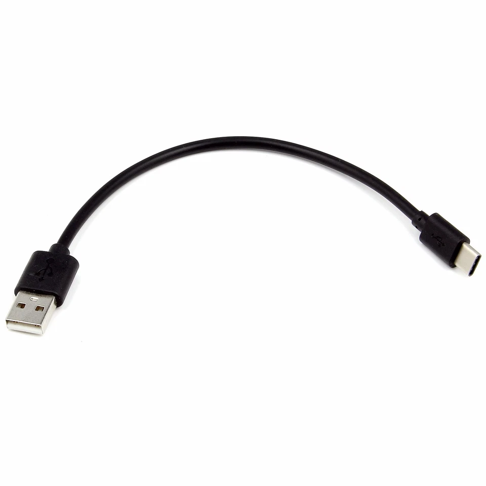 Short USB Charger Type C Cable Lead for Samsung Galaxy M30 M20 A50 A30 (2019) EU - Image 3 of 4