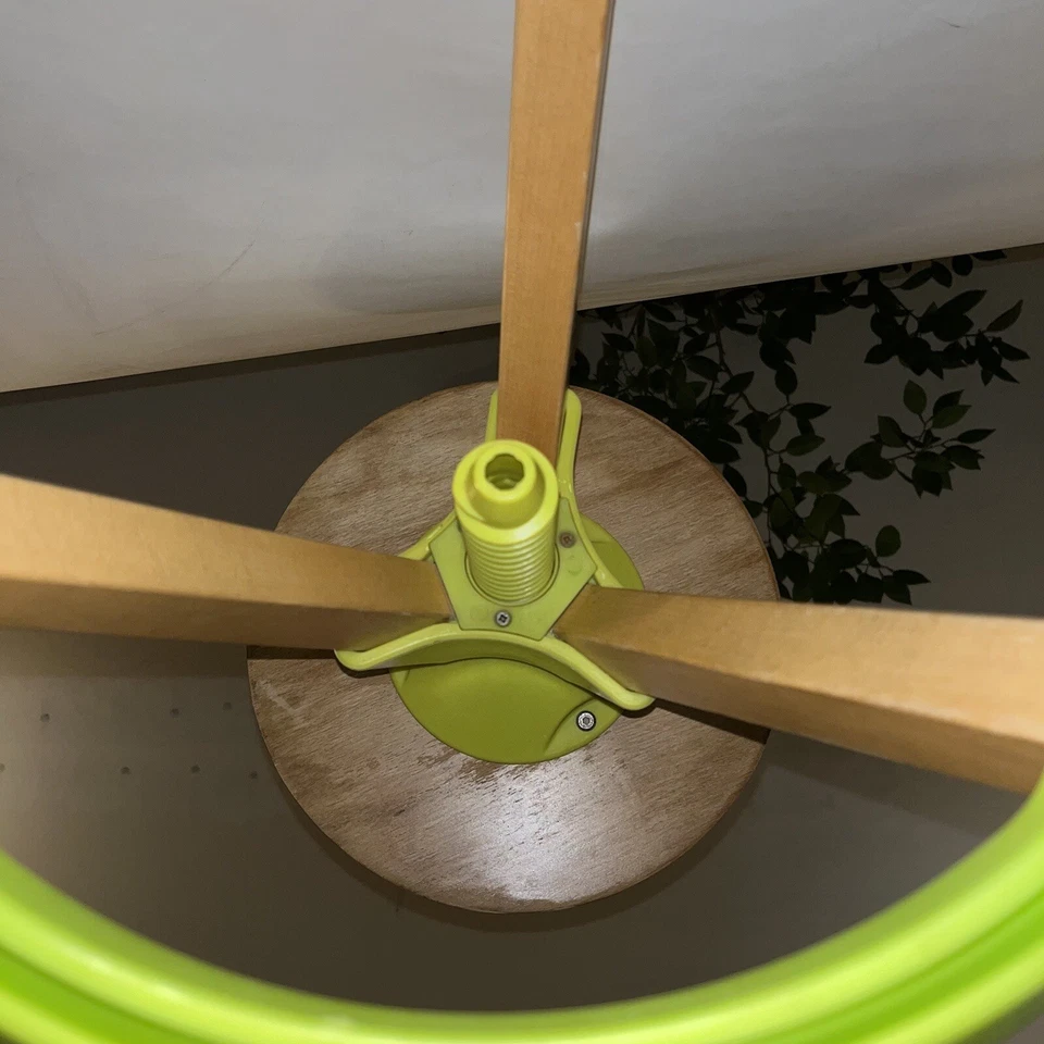 Apple Green AHXF Adjustable Wood / Plastic Screw Tripod Stool, Height  ~26-32” - Image 4 of 4