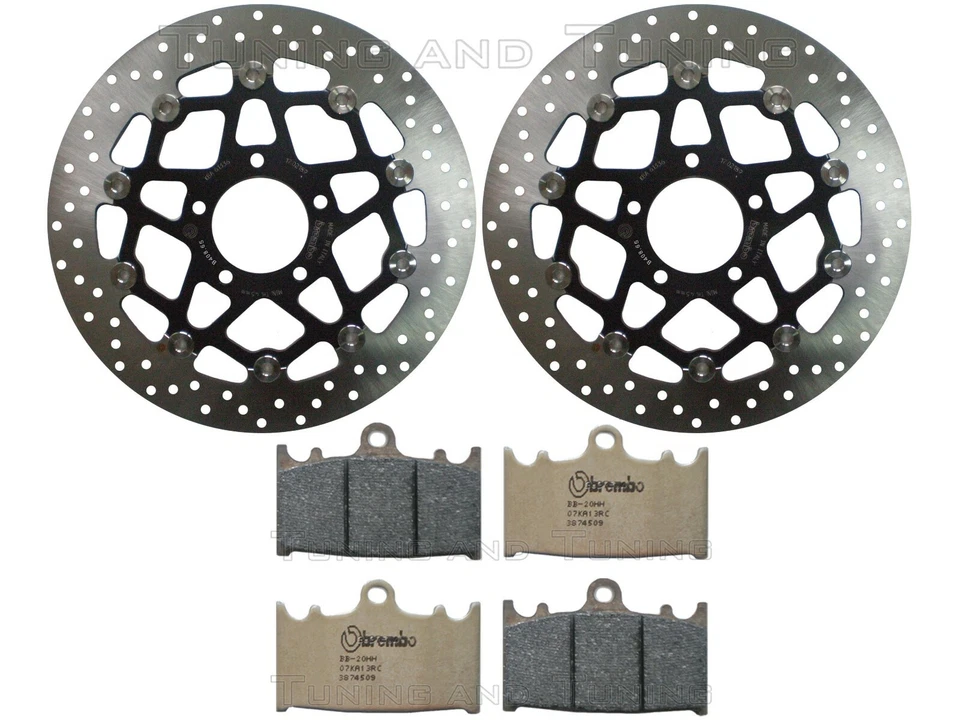Disques frein avant BREMBO+Plaquettes RC POUR SUZUKI SV 1000/S 2006 2007 07 - Photo 1/1