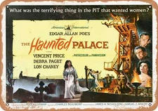 METAL SIGN - Haunted Palace (1963) 1 - Vintage Look