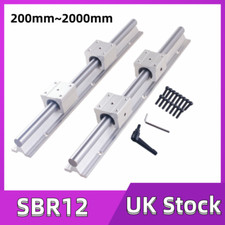SBR12 300-1500mm Linear Rail Set Slide Guide Rod + 4X SBR12UU Block Bearing CNC