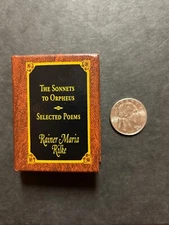 Del Prado Miniature Book The Sonnets to Orpheus by Rainer Maria Rilke Leather *