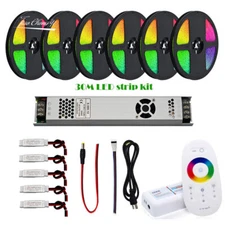 5050 RGB RGBW LED Strip light +RF 2.4G Remote Controller +DC 12V  Power Kit