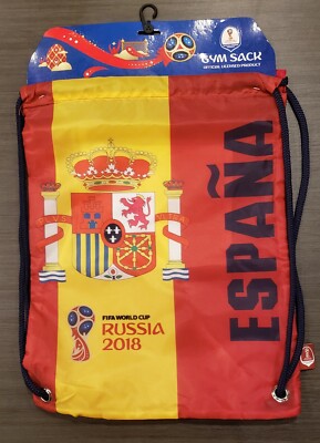 Spain ESPAÑA Gym Sack FIFA World Cup Russia Soccer Fan Memorabilia New