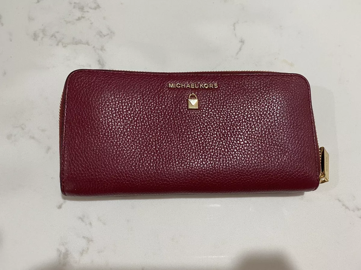Michael kors wallet maroon discount