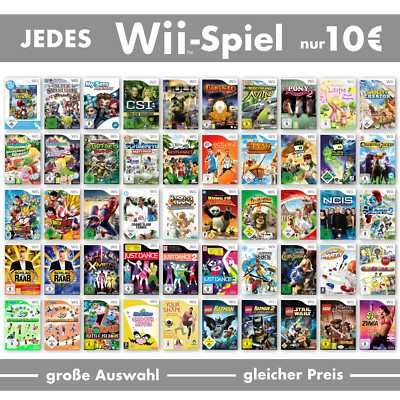 Nintendo Wii Spiele-Wahl - große Auswahl kleiner Preis nur 10  pro Game    