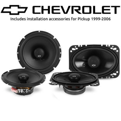 Chevy Silverado Pickup 1999-2006 Factory Speaker Upgrade NVX NSP525 NSP46