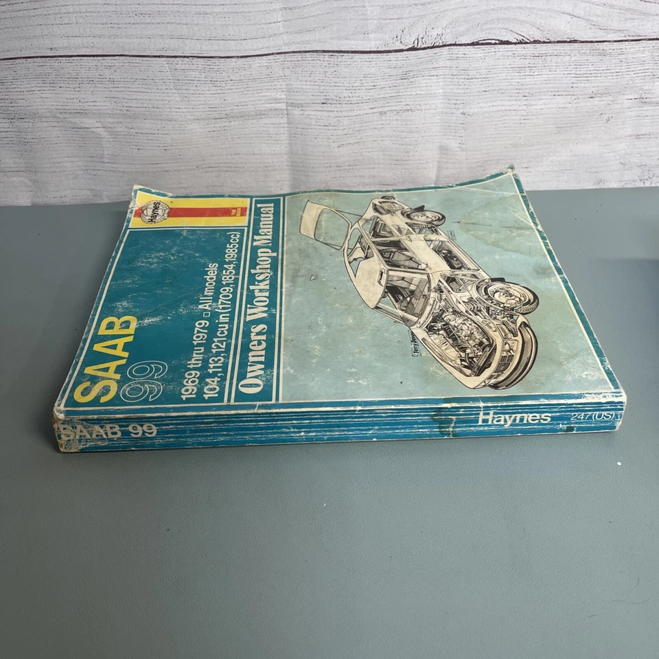 Libro de diagramas de cableado manual de reparación de servicio de taller Saab 99 1969-1979 todos los modelos Foto 2 de 4