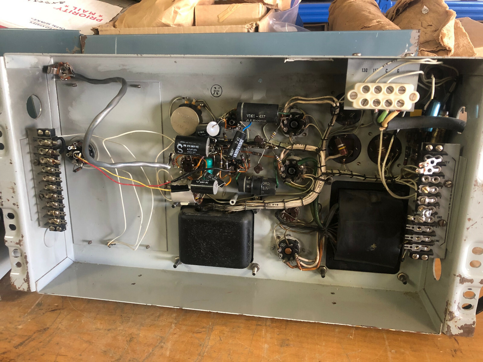 Pair Northern Western Electric RA75A MONOBLOCK Mono EL34 tube Amplifiers