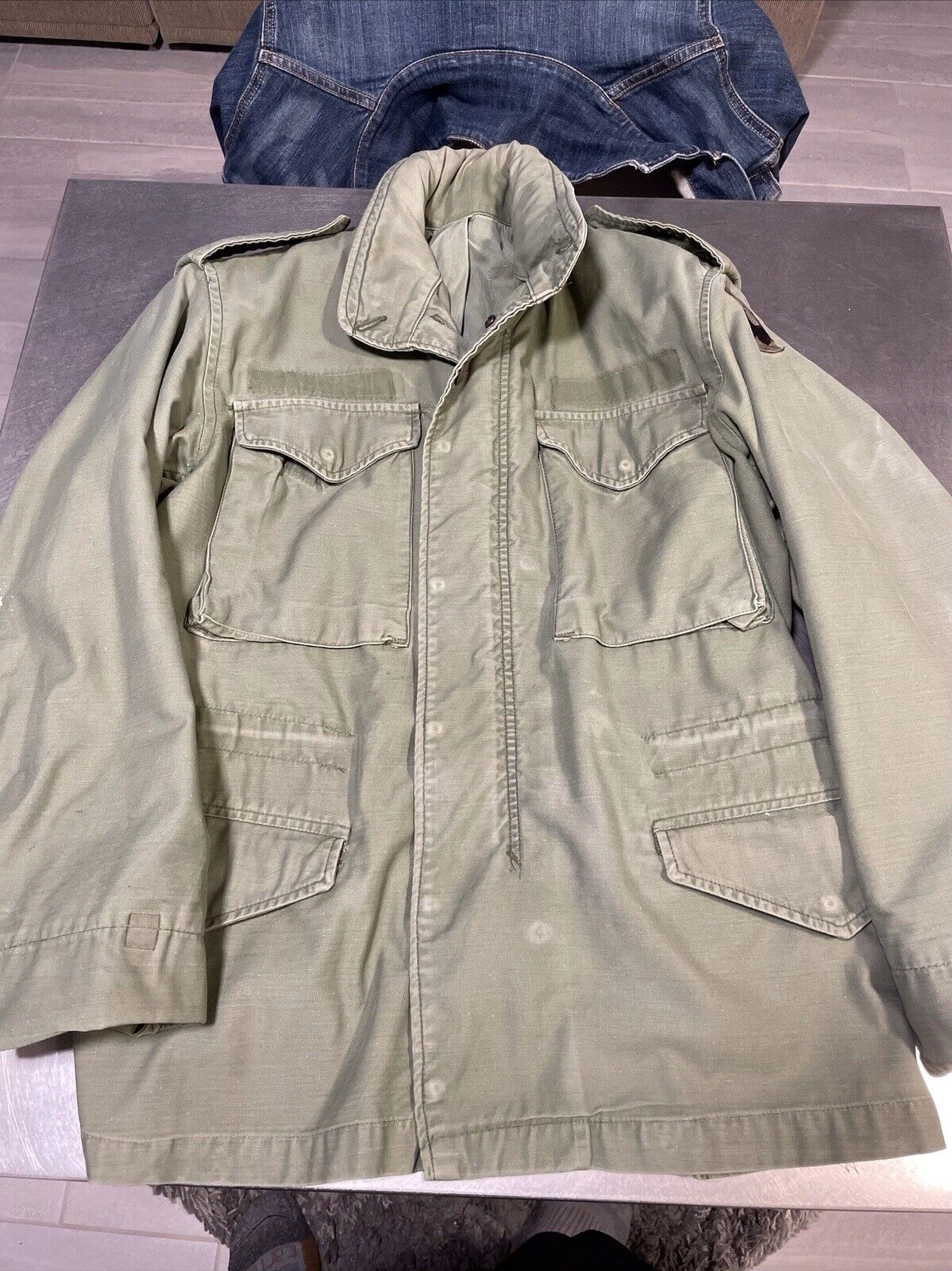 Vintage Military M65 Field Jacket, Vietnam Era, M… - image 1