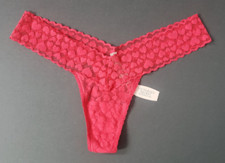 RARE Victoria's Secret The Lacie Bridal HEARTS Thong Panties One Size OS NEW vtg