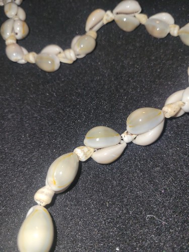 Hand-made sea shell cluster necklace UVT#2112SS - Picture 2 of 3