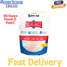 REDMOND Real Sea Salt Natural Unrefined Gluten Free Fine, 26 Ounce Pouch 1 Pack