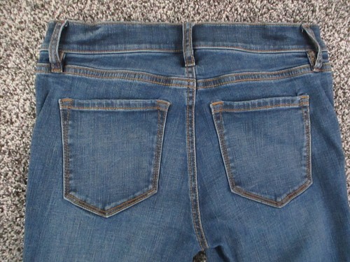 Ann Taylor LOFT Jeans Womens 0 Blue Denim Slim Straight Low Rise Retro 26x27 - Picture 1 of 14