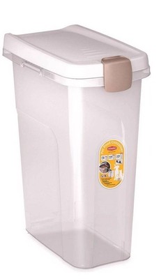 Stefanplast Contenitore ermetico per frigo ''Ciao Fresco'' cap. 1.8lt, colore bianco/ tortora