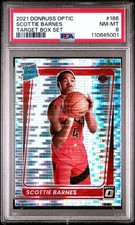 2021 DONRUSS OPTIC SCOTTIE BARNES TARGET BOX SET #186 PSA NM-MT 8 RAPTORS NBA