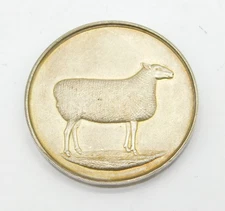 Sterling Silver 'Society of Leicester Sheep Breeders' Medal Antique 1936