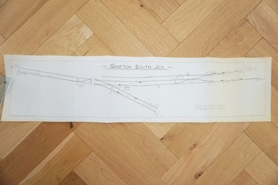 Grafton South Junction Stellwerk Eisenbahn Plan Diagramm Signal Record Society