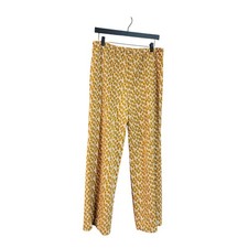 1970's Vintage Womens Sunbursts Polyester Pants With front seam size 16