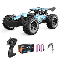 Ferngesteuertes Auto 1:18 RC Truck Blau Mit 2,4 Ghz Bis 36 Km H FüR Kinder Ab 6