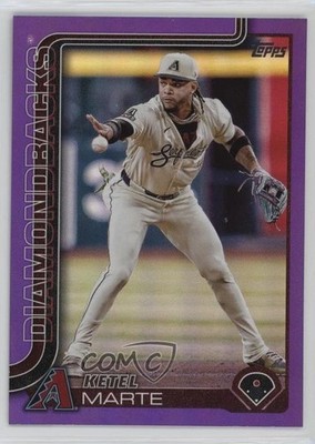 2025 Topps Series 1 Purple Rainbow 81/250 Ketel Marte #128 1u6