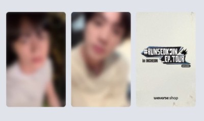 BTS JIN LUCKYDRAW photocard RUNSEOKJIN_EP.TOUR_ENCORE Weverse PICK