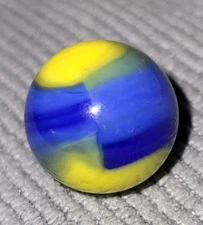 Marble King Marble Boy/ Cub Scout  19/32" 2 Tone Blue Mint- 