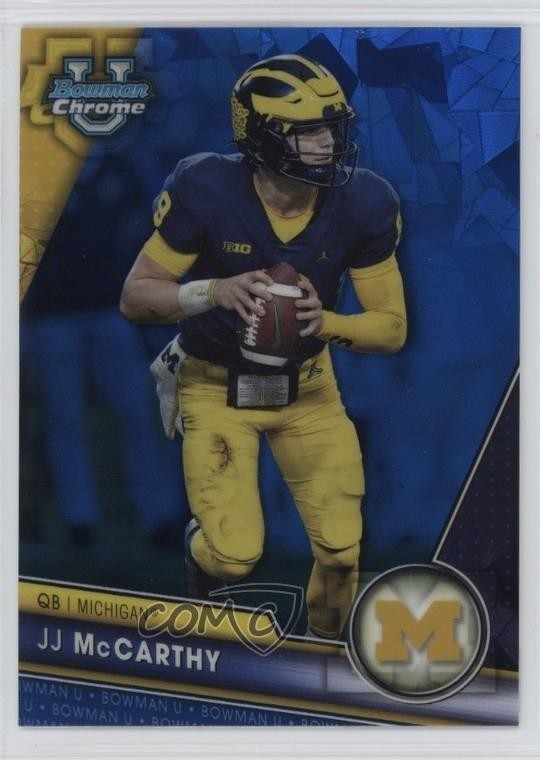 2023 Bowman U Chrome Sapphire JJ McCarthy #124 07i7