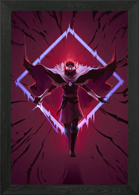 Hyper Light Drifter mit Schwert und gerahmtem Wandbild Poster Leinwanddruck Bild