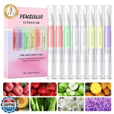 Peacecolor 8Pcs Cuticle Oil Pen for Nails Nail Oil Cuticle Pen for Nourishing