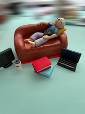 Edible Lazy Boy/ Man/ Teenager/ Girl Bed Sofa Cake Topper