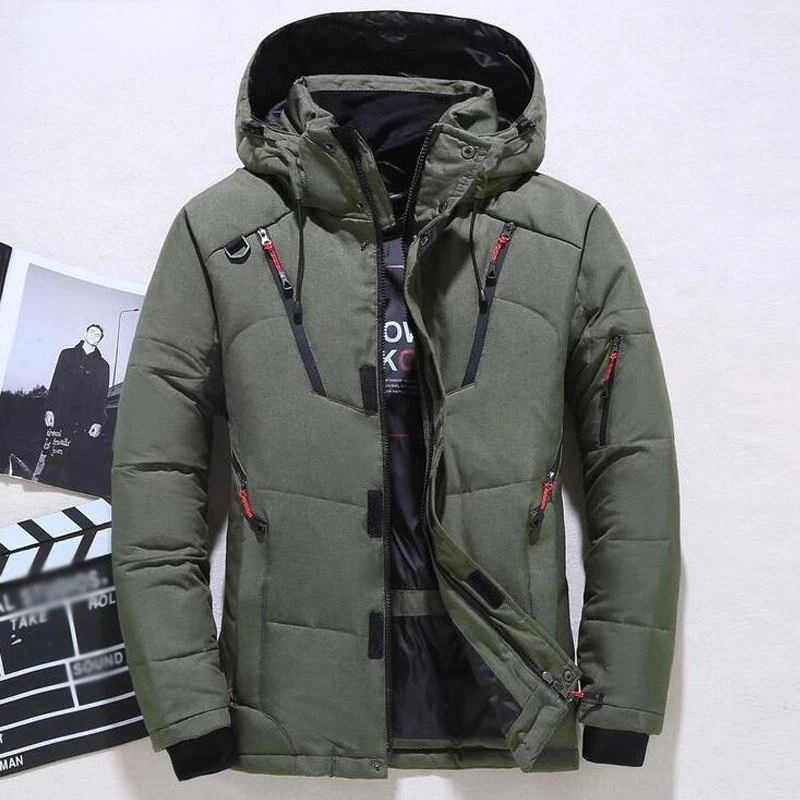 Men Winter Coat Duck Down Jacket Hooded Outdoor Oversize Thick Warm Padded Coats
Opens in a new wind