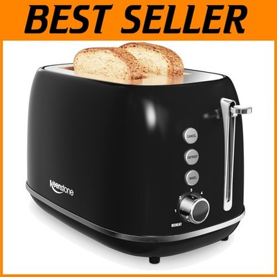Stainless Steel Bagel Toaster - 6 Shade Settings