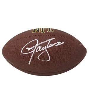 NY Giants Lawrence Taylor Signed NFL Football Schwartz Authenticated