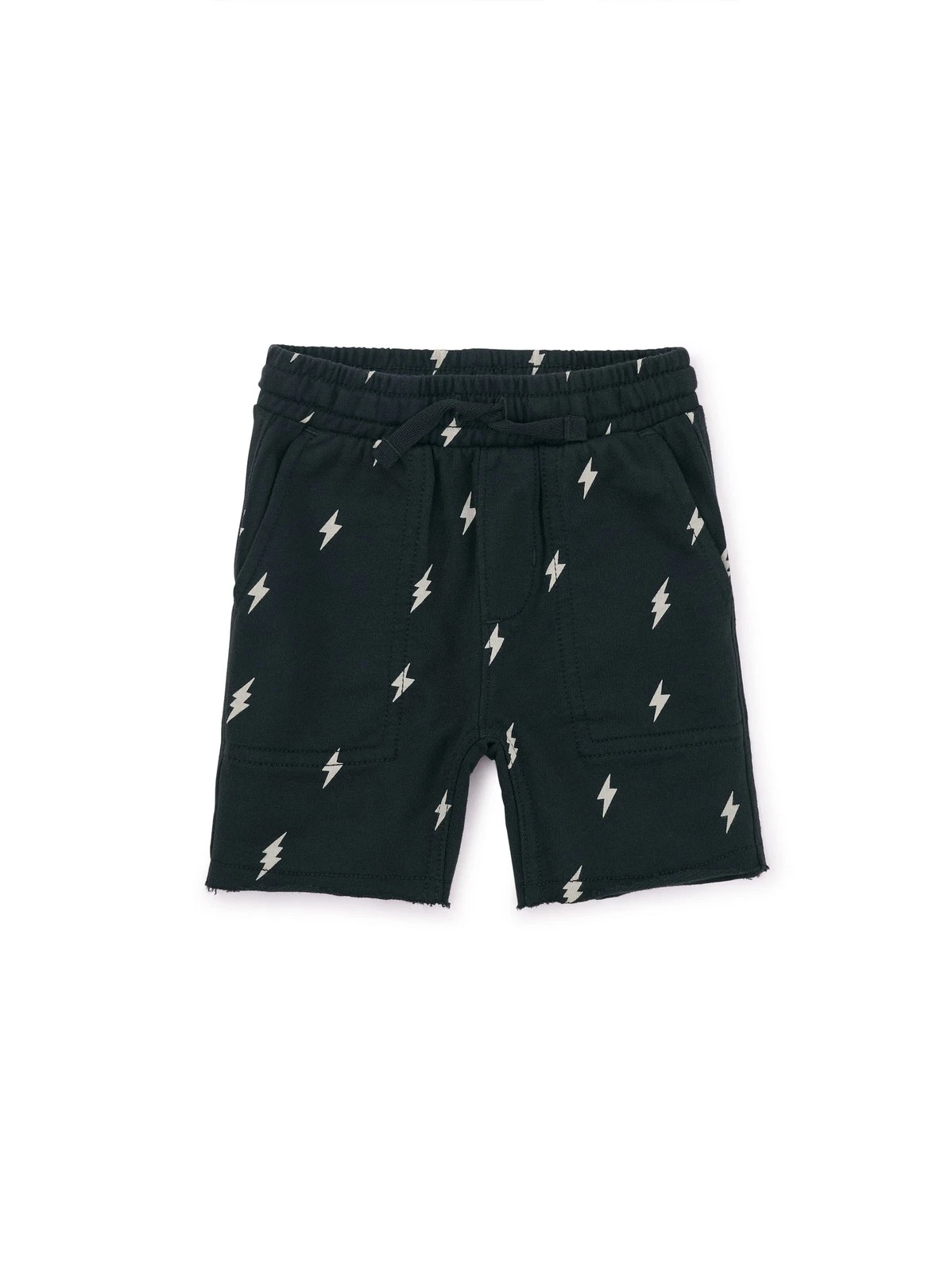 Tea Collection Boys Shorts 3-6 Months Black Lightening Bolts Summer Wear