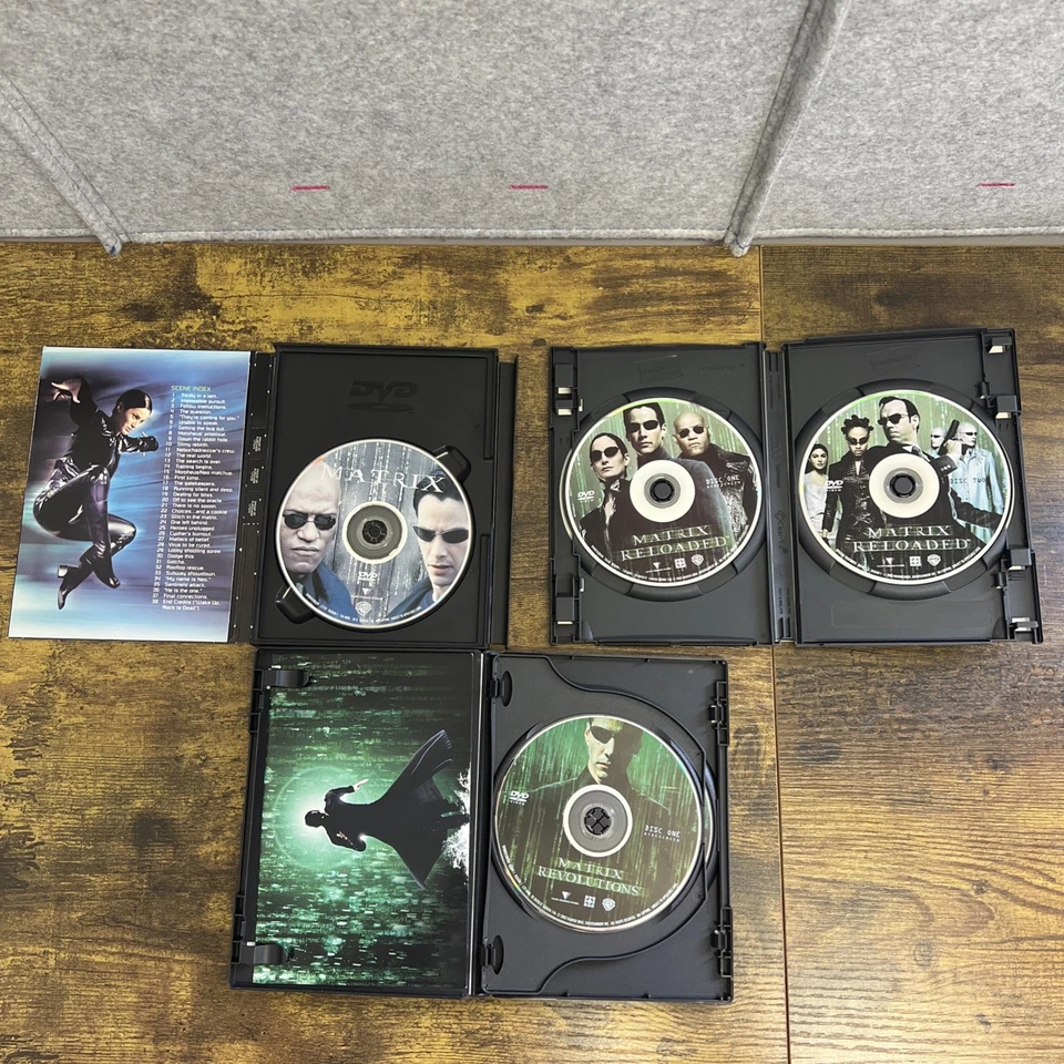 The Matrix Trilogy DVD Set 3 Movies Original Box - Image 2 of 4